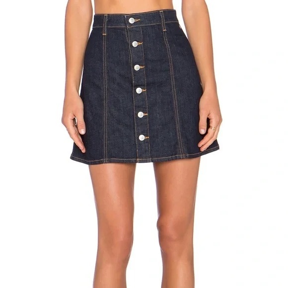 Ag Adriano Goldschmied Dresses & Skirts - AG x Alexa Chung Kety A Line Denim Skirt in Lone Star 32